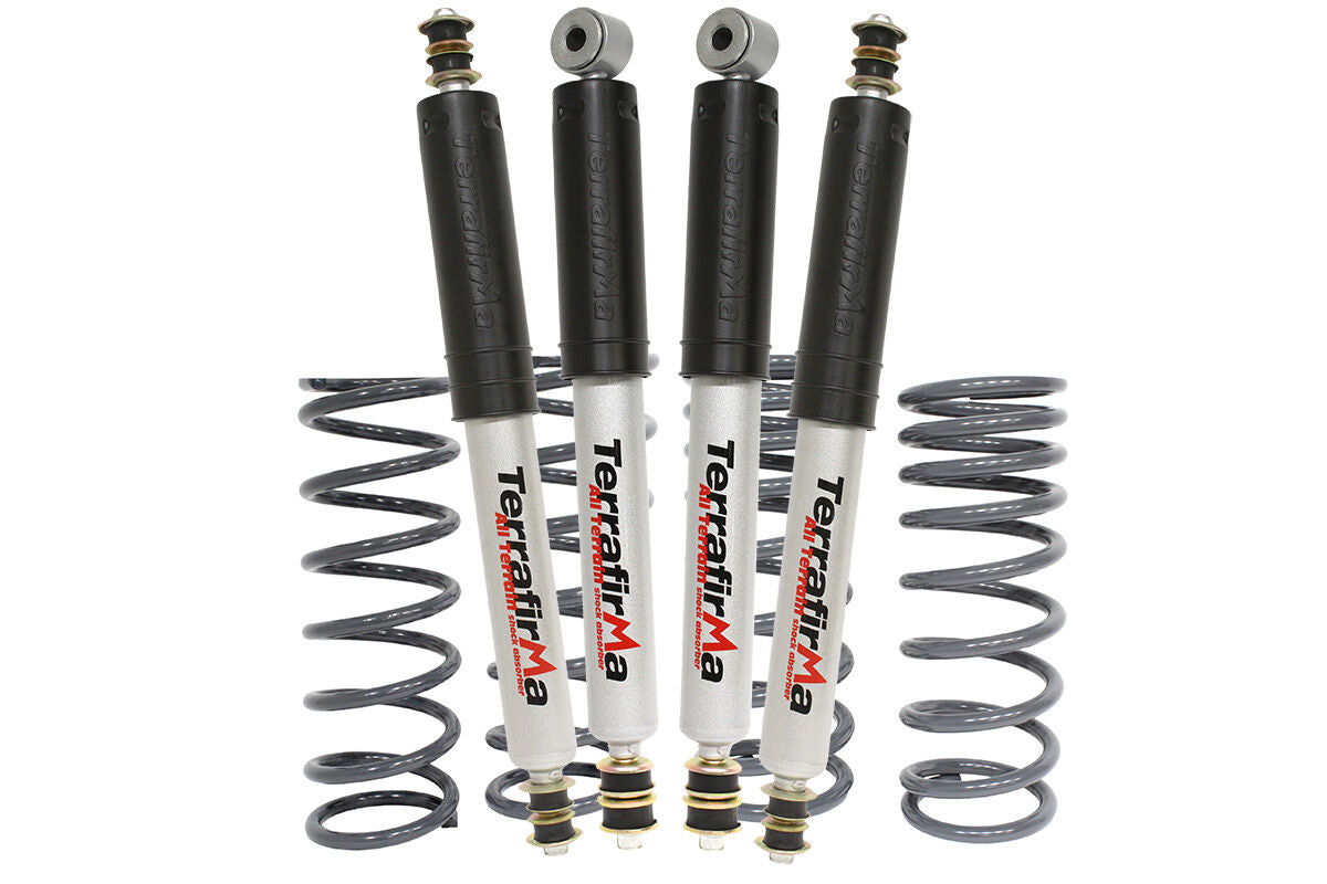 TF204 - 2" lift heavy load suspension kit with All Terrain shocks for Def 90, D1 & RRC image 0