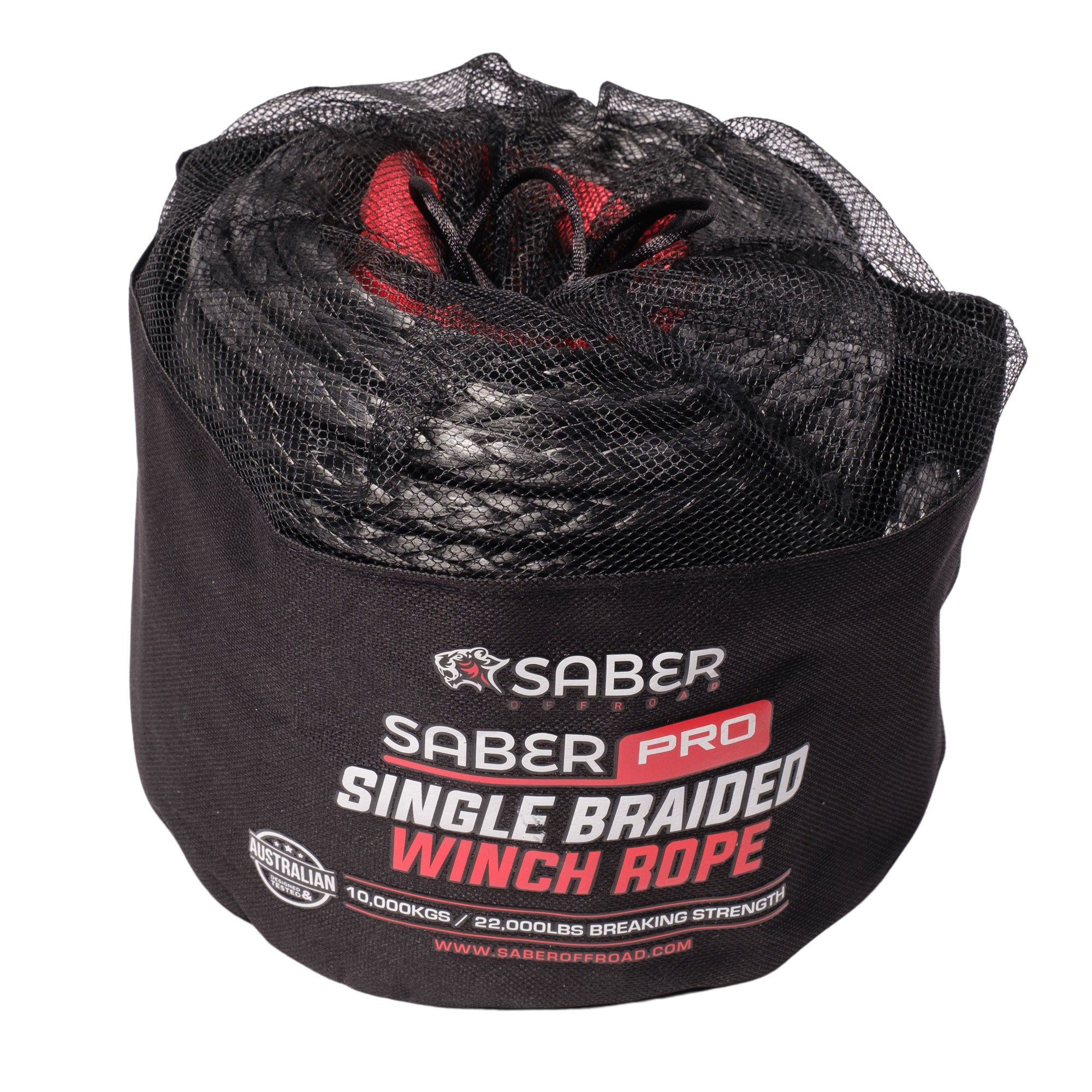 SaberPro Single Braided 30M Winch Rope (black) image 2