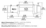 Warn XD9000-S 12V Winch 9000 lb Capacity Synthetic Rope image 1