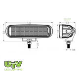 UTV LED Work Light Bar 16W 1440 Lumen UTV304 image 3