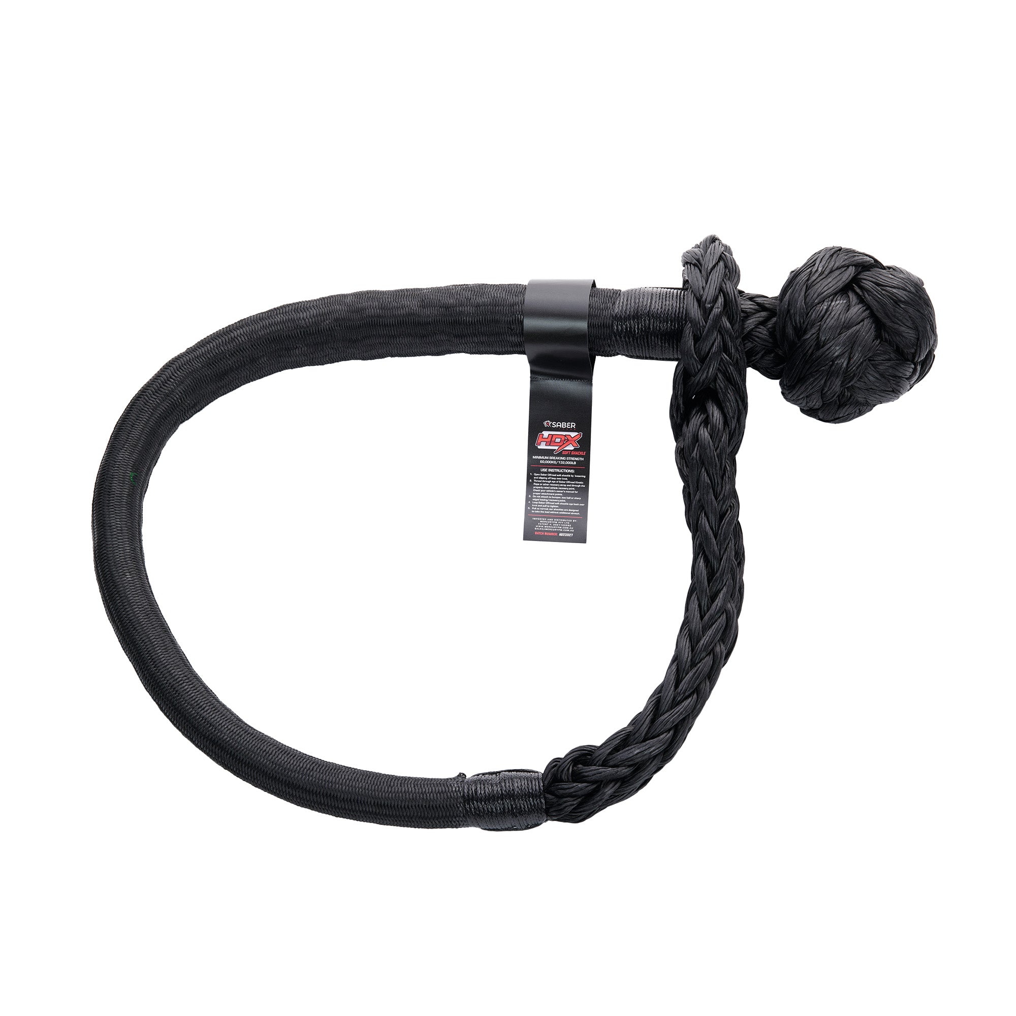 Saber 60,000KG HDX Technora Bound Soft Shackle image 0