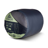 Kelty Eclipse 15°F (-9°C) Synthetic Sleeping Bag - Regular - Midnight Navy / Laurel Green / Turbulence