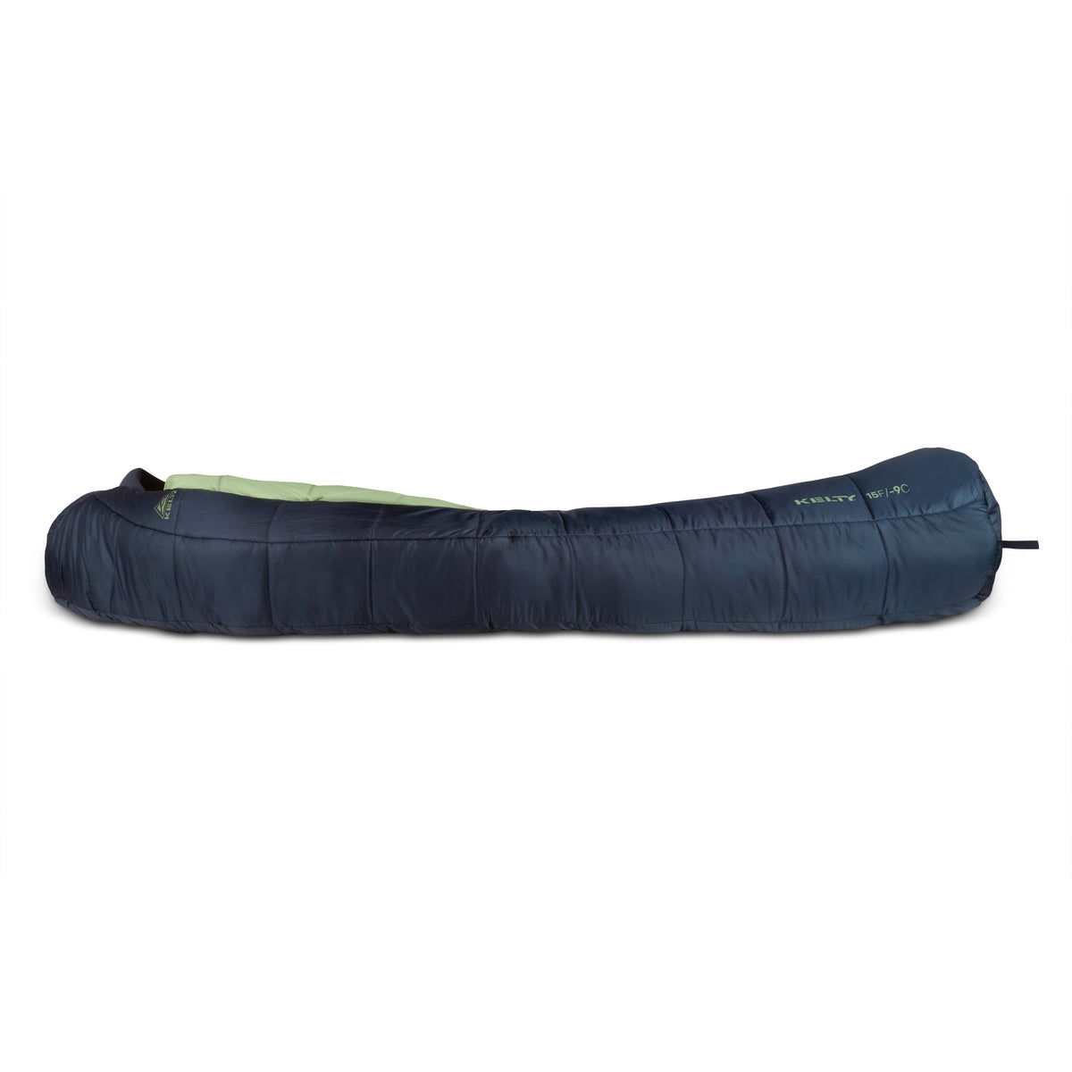Kelty Eclipse 15°F (-9°C) Synthetic Sleeping Bag - Regular - Midnight Navy / Laurel Green / Turbulence