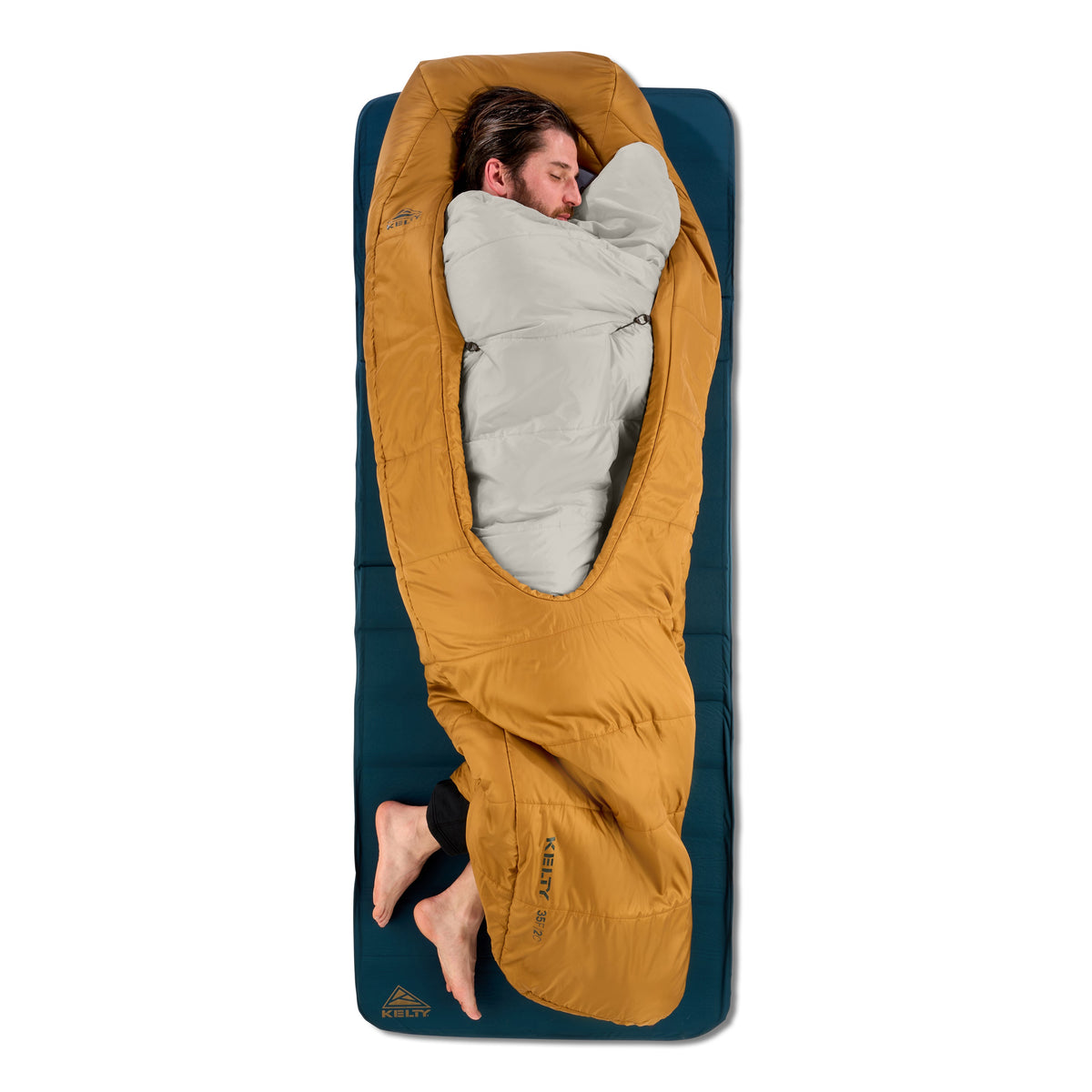 Kelty Eclipse 35°F (1°C) Synthetic Sleeping Bag - Regular - Woodthrush / Turtledove / Green Gables