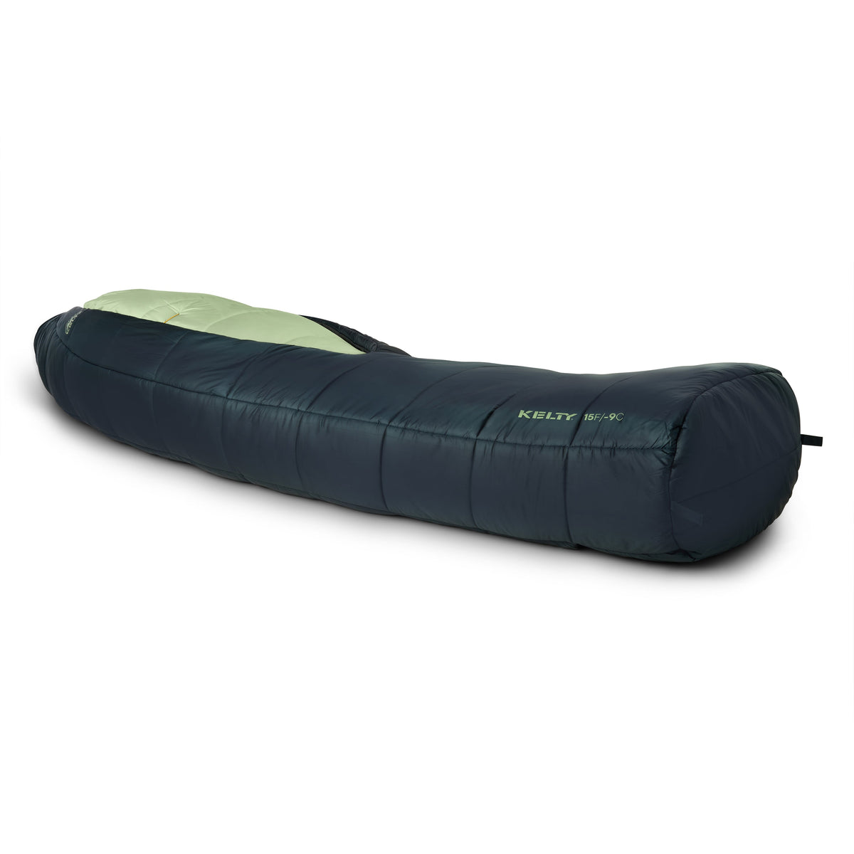 Kelty Eclipse 15°F (-9°C) Synthetic Sleeping Bag - Short - Midnight Navy / Laurel Green / Turbulence
