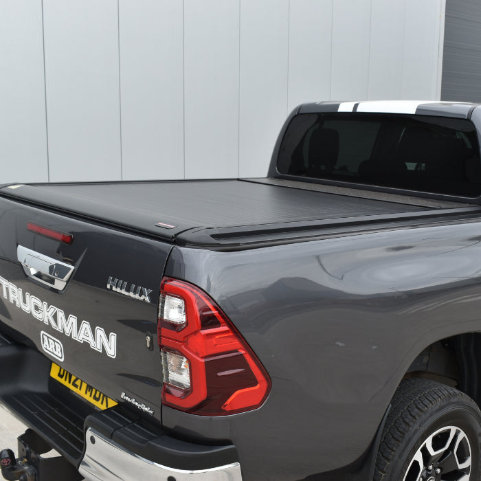 Truckman Electric Black Roller Tonneau Cover Hilux Mk8-10 (2016 Onwards) Double Cab