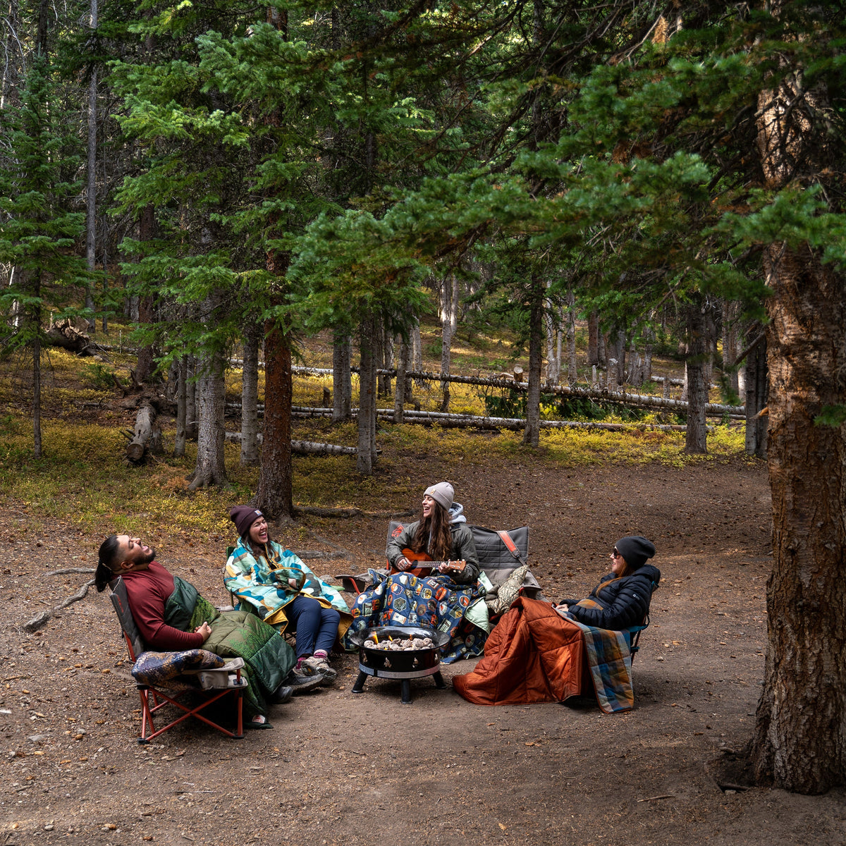 Low-Loveseat Double Camping Chair - Bungee Cord/Beluga