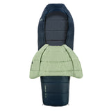Kelty Eclipse 15°F (-9°C) Synthetic Sleeping Bag - Regular - Midnight Navy / Laurel Green / Turbulence